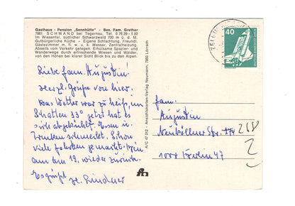 Ansichtskarte Schwand bei Tegernau / südlicher Schwarzwald / K1-49