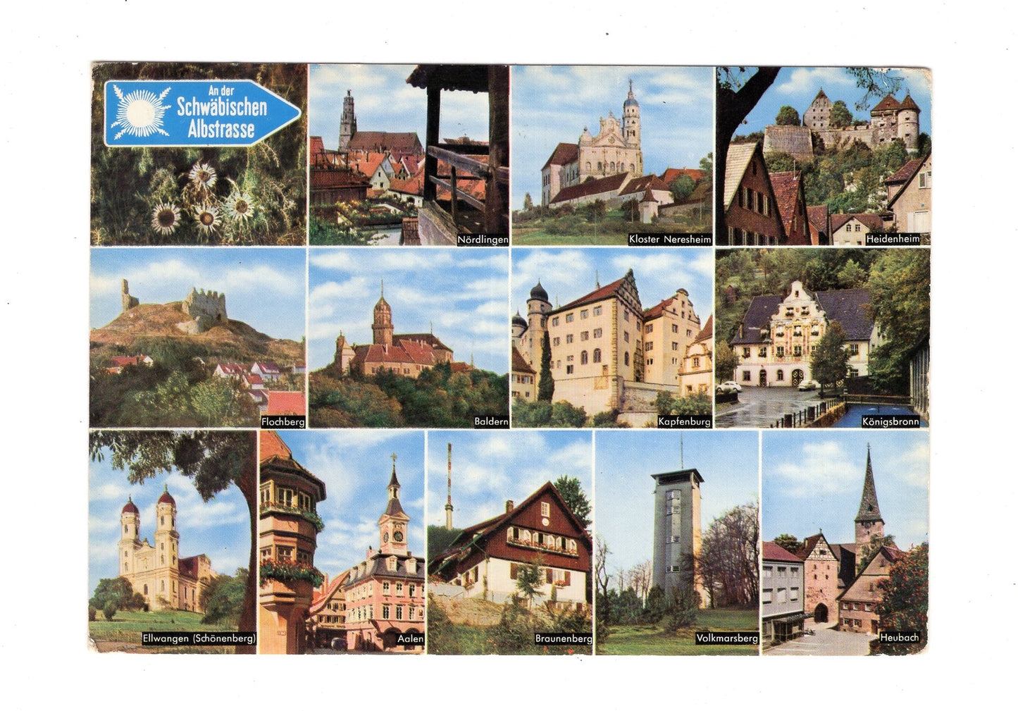 Ansichtskarte An der Schwäbischen Albstraße / Braunenberg / Baldern +++