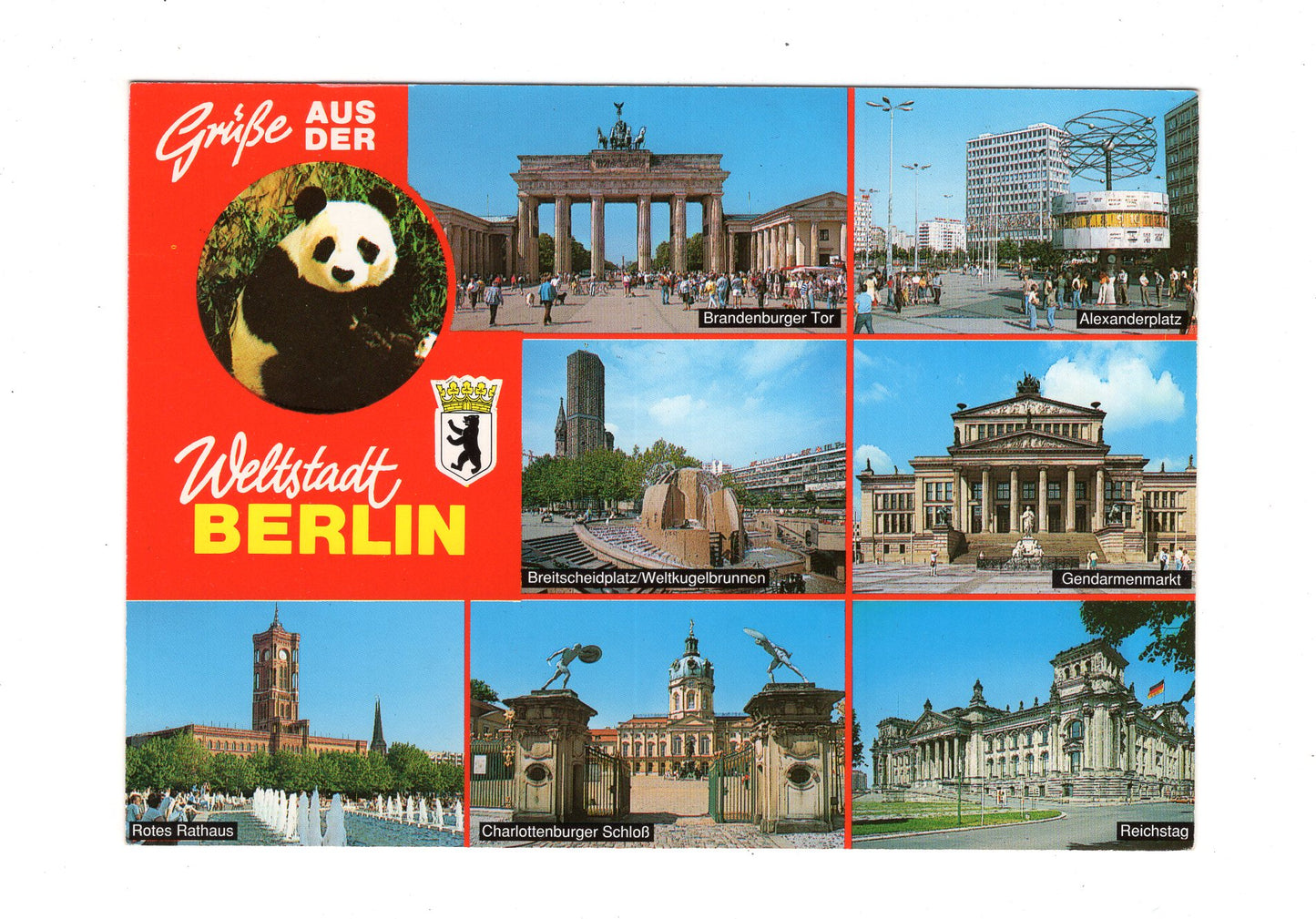 Ansichtskarte Berlin / Rotes Rathaus / Reichstag +++