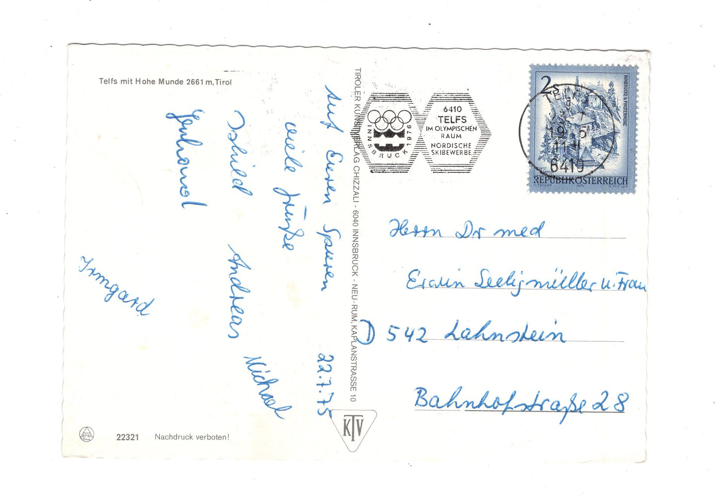 Ansichtskarte Telfs mit Hohe Munde / Tirol / Österreich