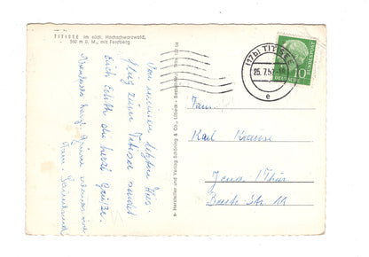 Ansichtskarte Titisee im südl. Hochschwarzwald mit Feldberg / G1-65