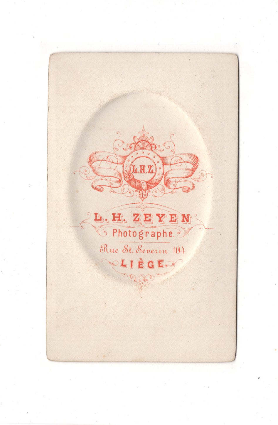 Fotografie Damenportrait - Liege Lüttich 1870er / CDV C1-11