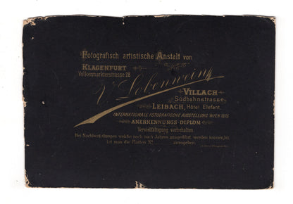 Fotografie Feine Dame mit Baby - Klagenfurt / Villach 1870er / CAB U-34