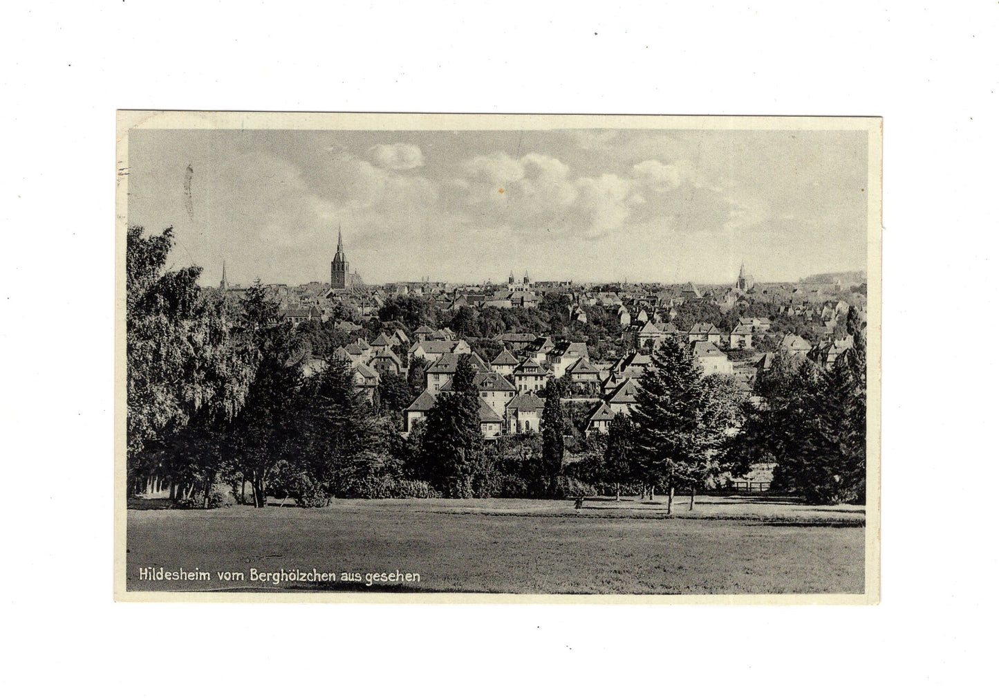Ansichtskarte Hildesheim vom Berghölzchen aus gesehen