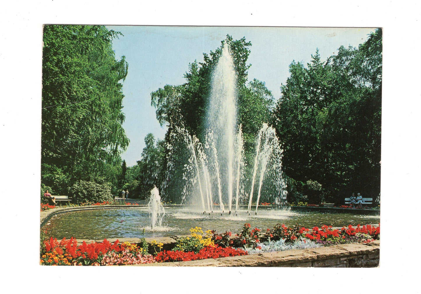 Ansichtskarte Bad Lippspringe / Leuchtfontäne im Kaiser-Karls-Park