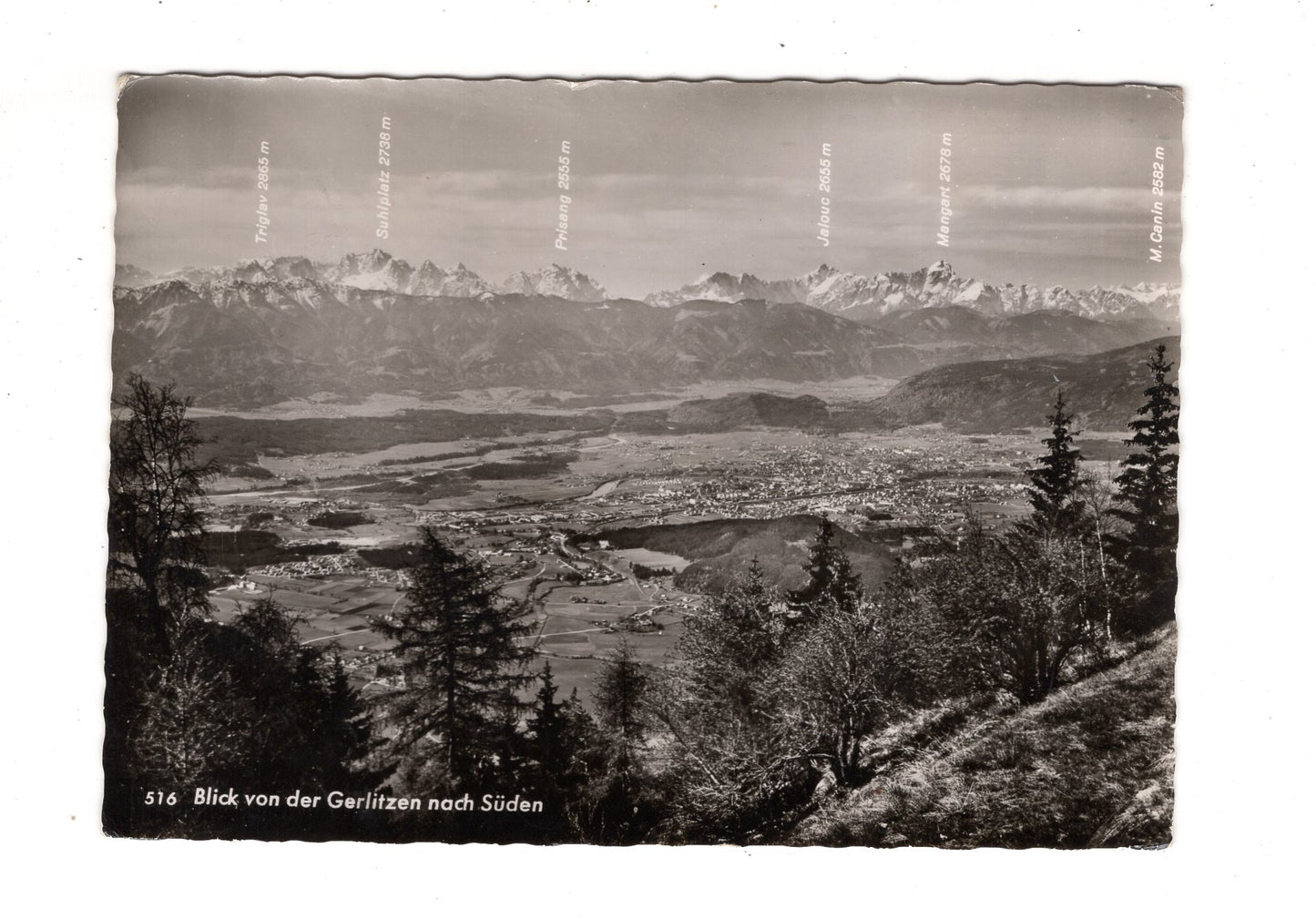Ansichtskarte Blick von der Gerlitzen nach Süden / Österreich / O1-53