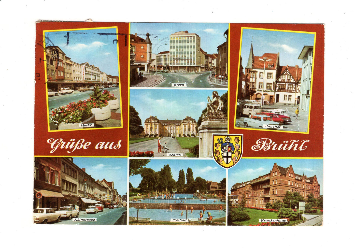 Ansichtskarte Brühl / Freibad / Krankenhaus +++