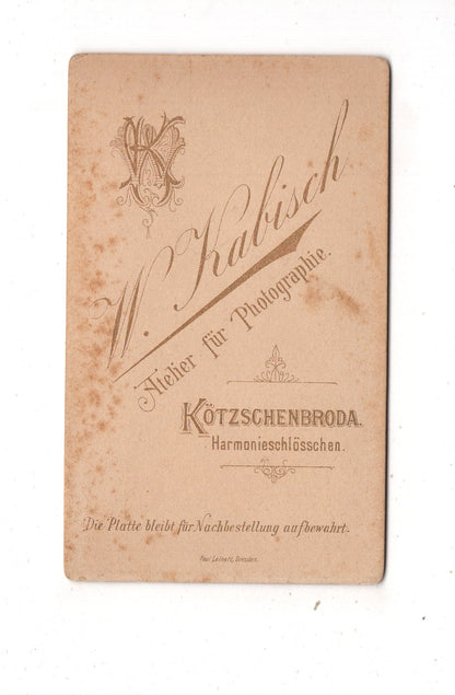 Fotografie Niedlicher kleiner Junge - Kötzschenbroda 1880er / CDV M1-14