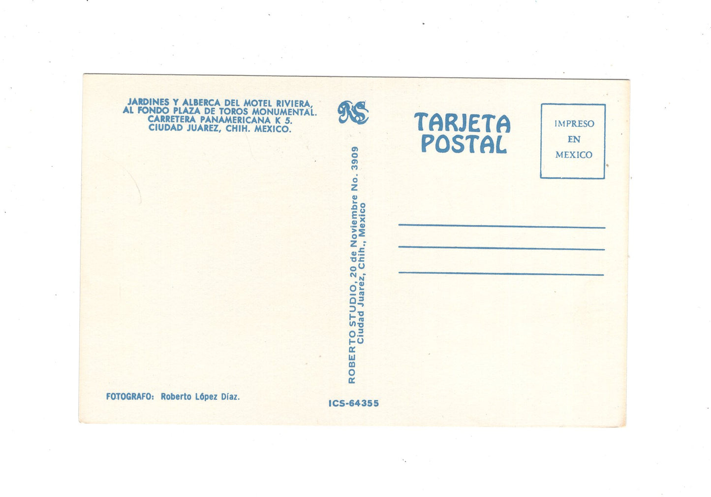 Ansichtskarte Juarez / Jardines y Alberca del Motel Riviera / Mexiko