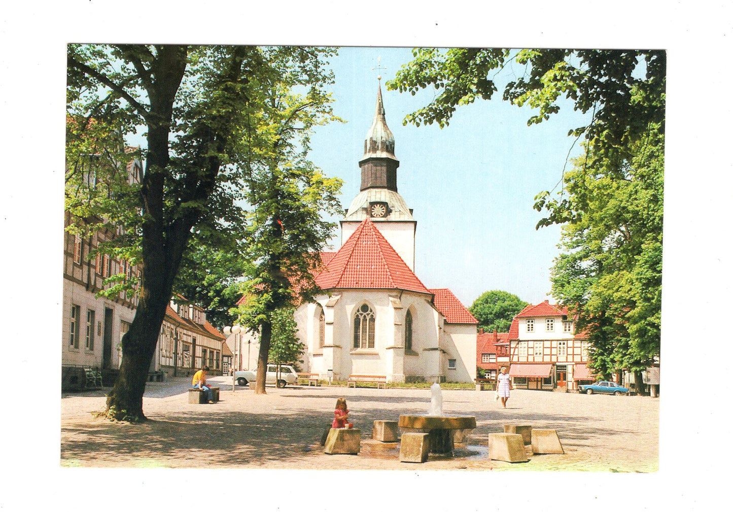 Ansichtskarte Bad Essen im Wiehengebirge / Kirchplatz