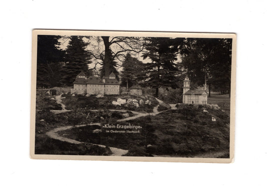 Ansichtskarte Oederan / Klein Erzgebirge im Stadtpark