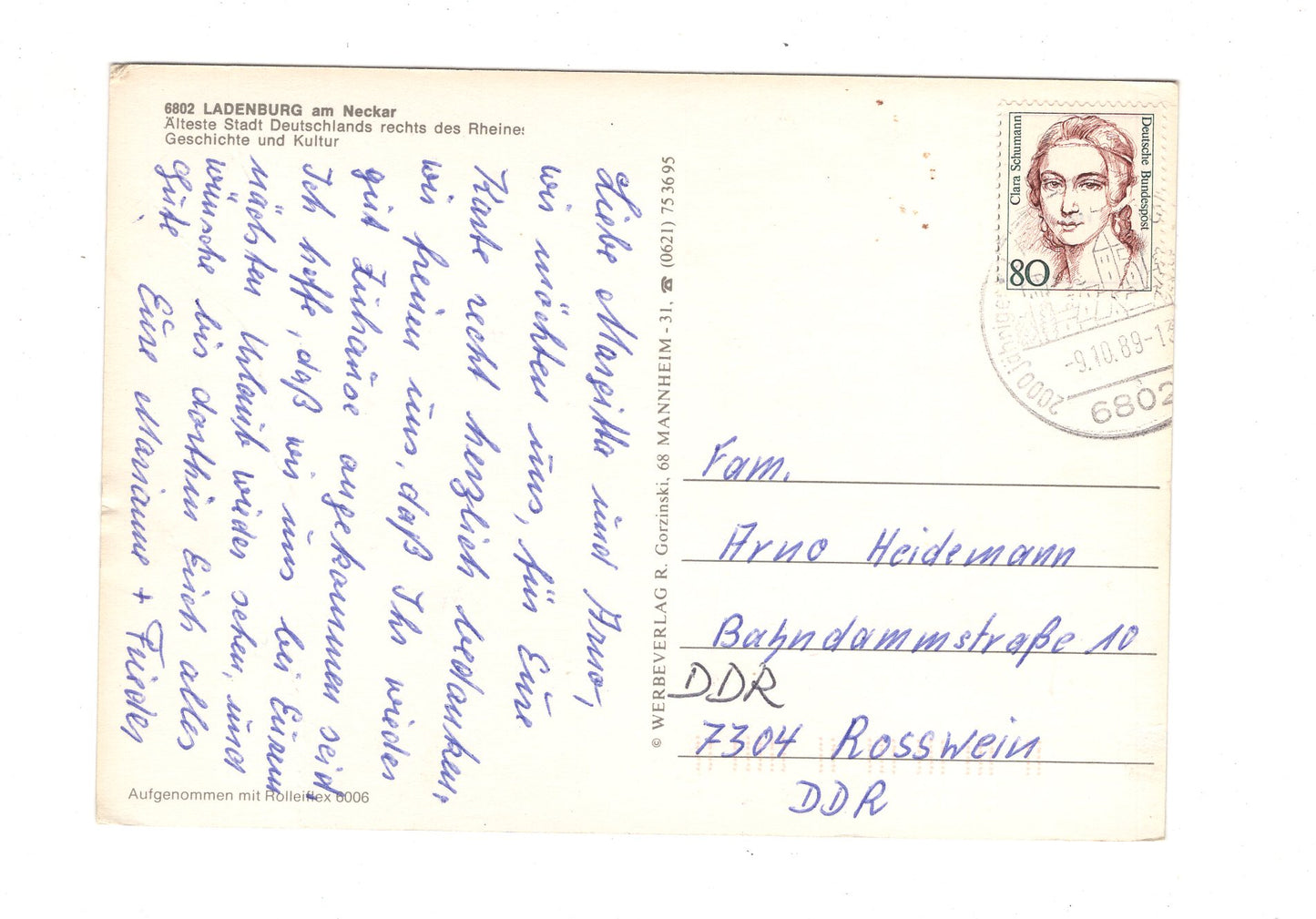 Ansichtskarte Ladenburg am Neckar / I1-60