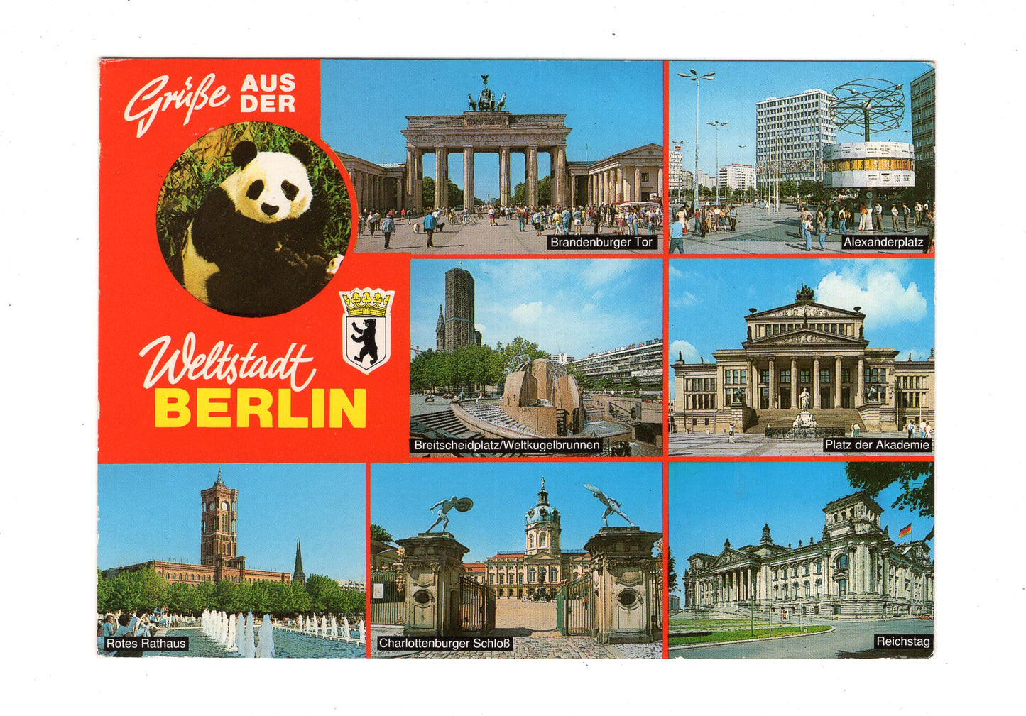 Ansichtskarte Berlin / Rotes Rathaus / Reichstag +++