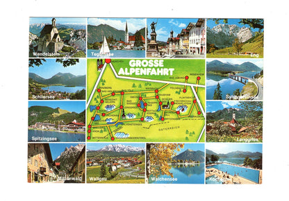 Ansichtskarte Große Alpenfahrt / Walchensee / Bad Tölz +++
