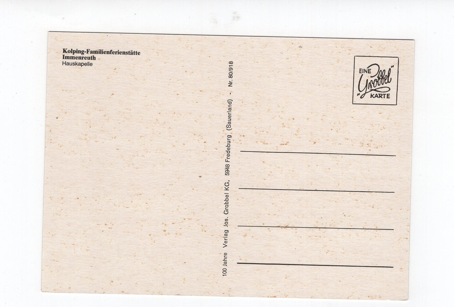 Ansichtskarte Kolping-Familienferienstätte / Immenreuth / Fichtelgebirge
