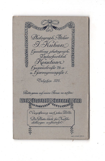 Fotografie Feine Dame - Konstanz 1900er / CDV L1-32