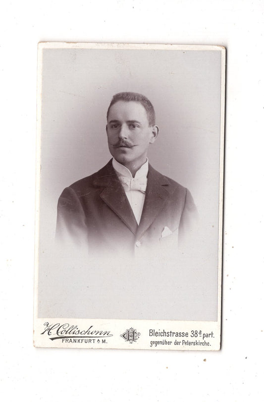 Fotografie Herrenportrait - Frankfurt Main um 1900