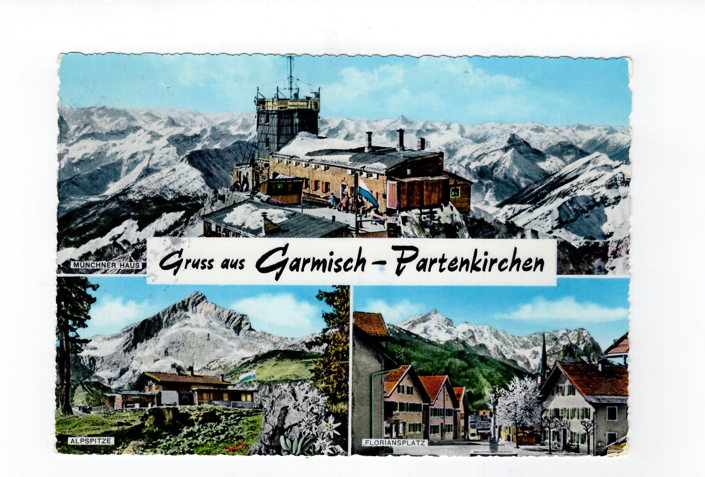 Ansichtskarte Garmisch-Partenkirchen / Floriansplatz +++