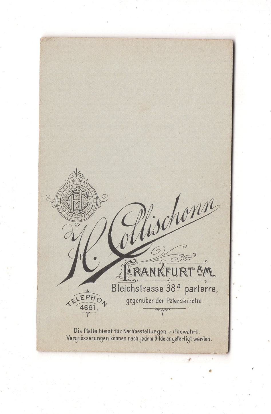 Fotografie Herrenportrait - Frankfurt Main um 1900