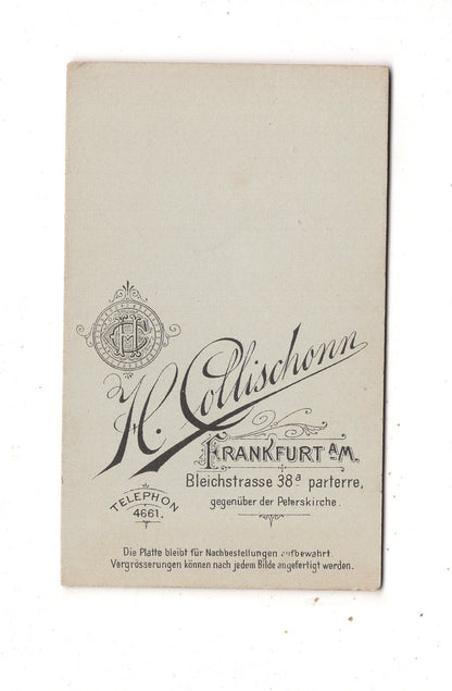 Fotografie Herrenportrait - Frankfurt Main um 1900