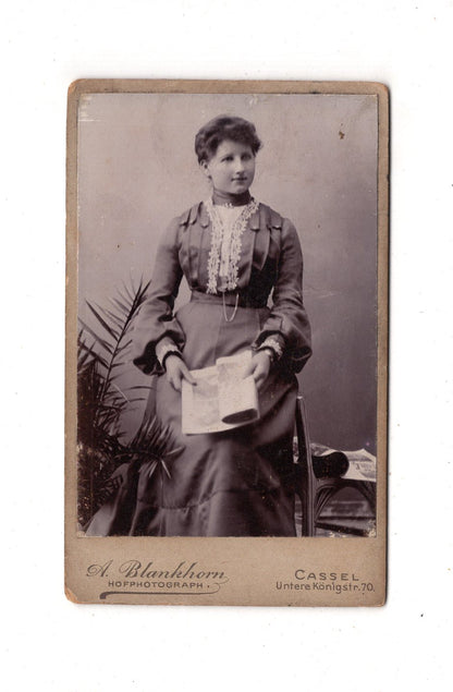 Fotografie Feine Dame - Kassel 1907 / CDV L1-32