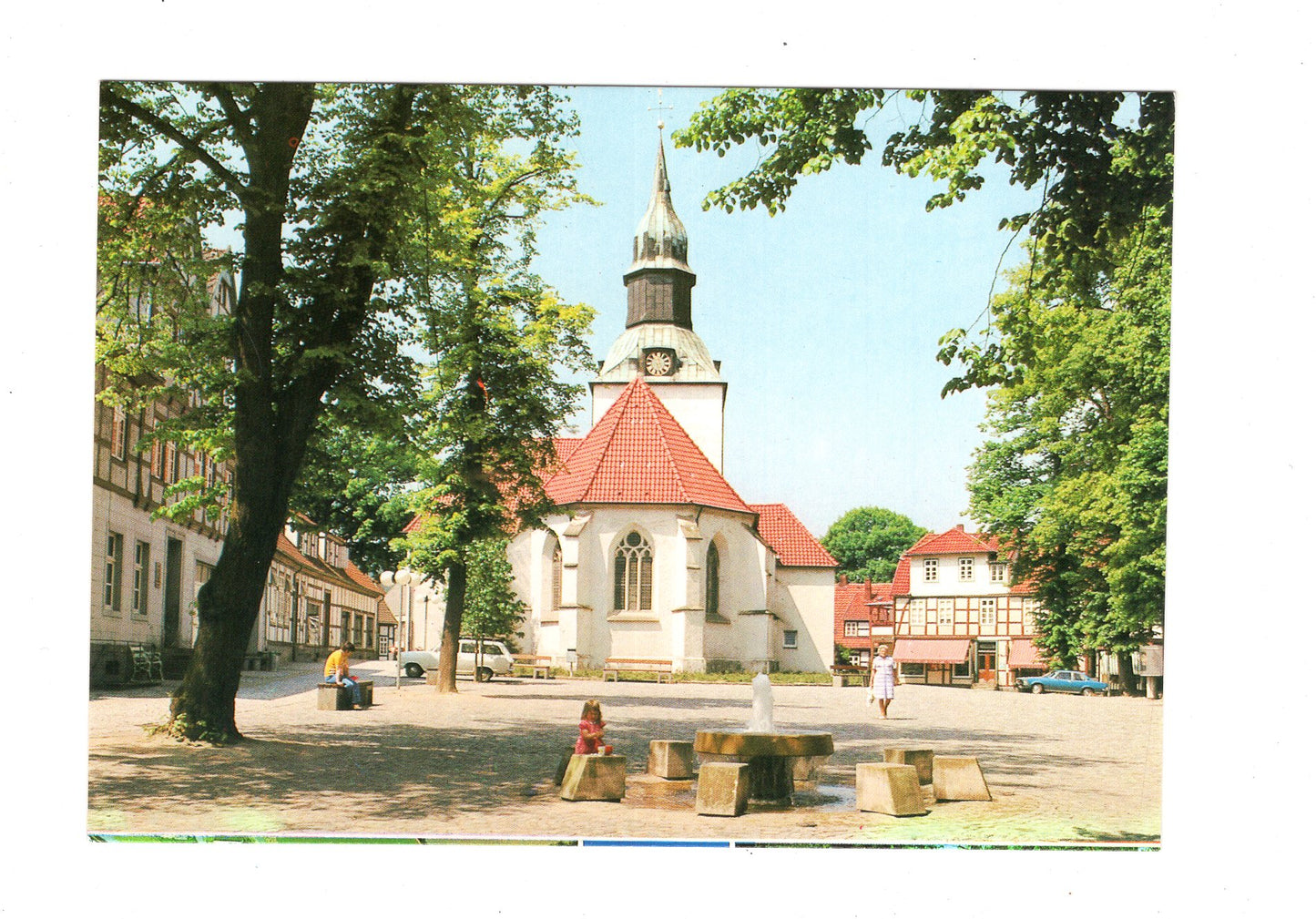 Ansichtskarte Bad Essen im Wiehengebirge / Kirchplatz