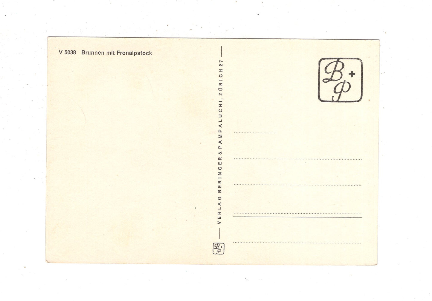 Ansichtskarte Brunnen mit Fronalpstock / Schweiz