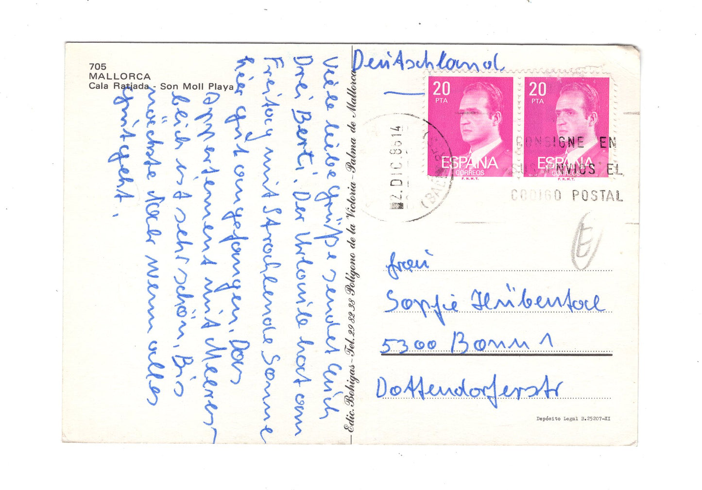 Ansichtskarte Mallorca / Cala Ratjada / Spanien