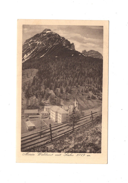 Ansichtskarte Maria Waldrast mit Serles / Tirol / Österreich