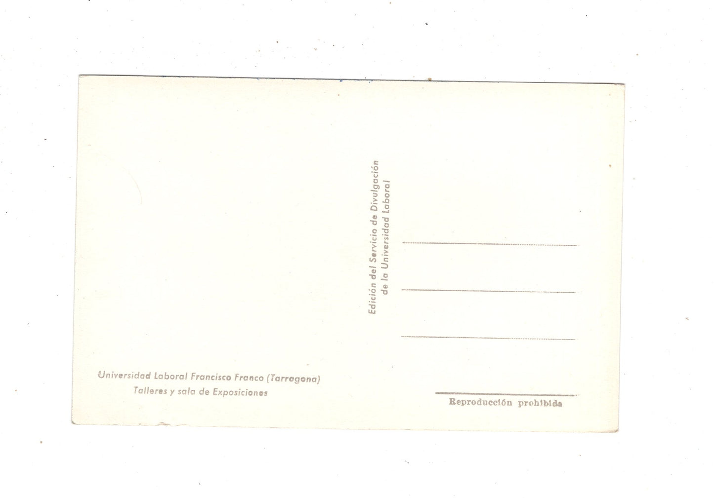 Ansichtskarte Universidad Laboral Francisco Franco / Tarragona / Spanien / N1-55