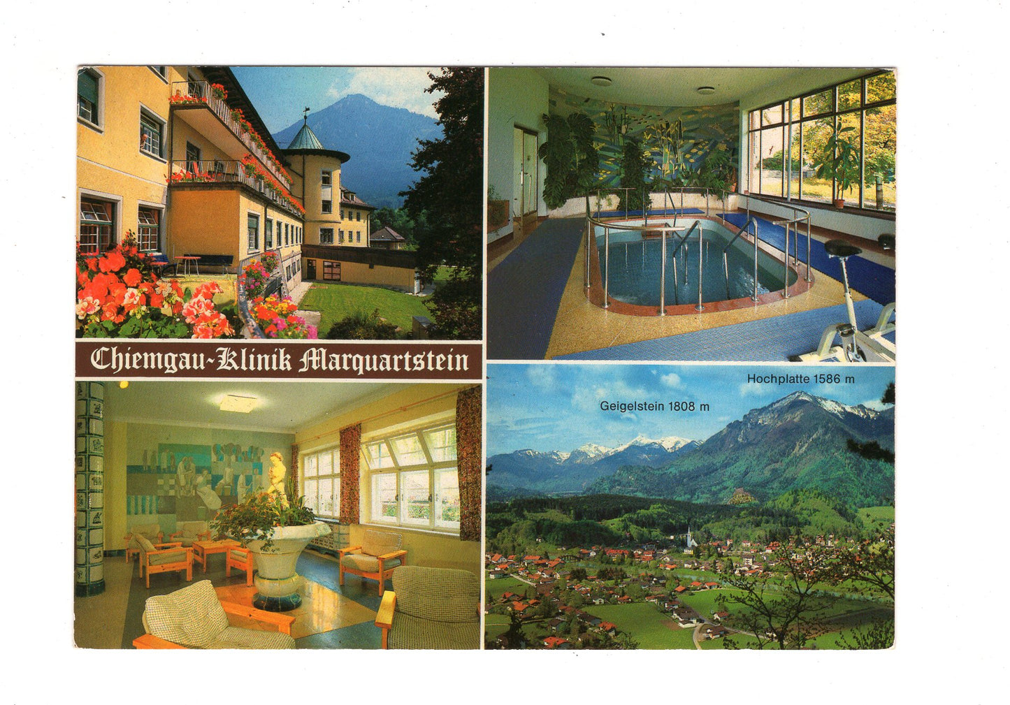 Ansichtskarte Chiemgau-Klinik Marquartstein / Bayerische Alpen / H1-62