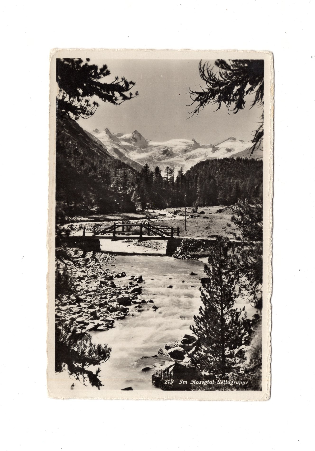 Ansichtskarte Im Rosegtal / Sellagruppe / Schweiz