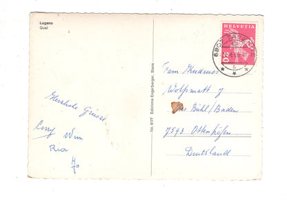 Ansichtskarte Lugano / Quai / Schweiz