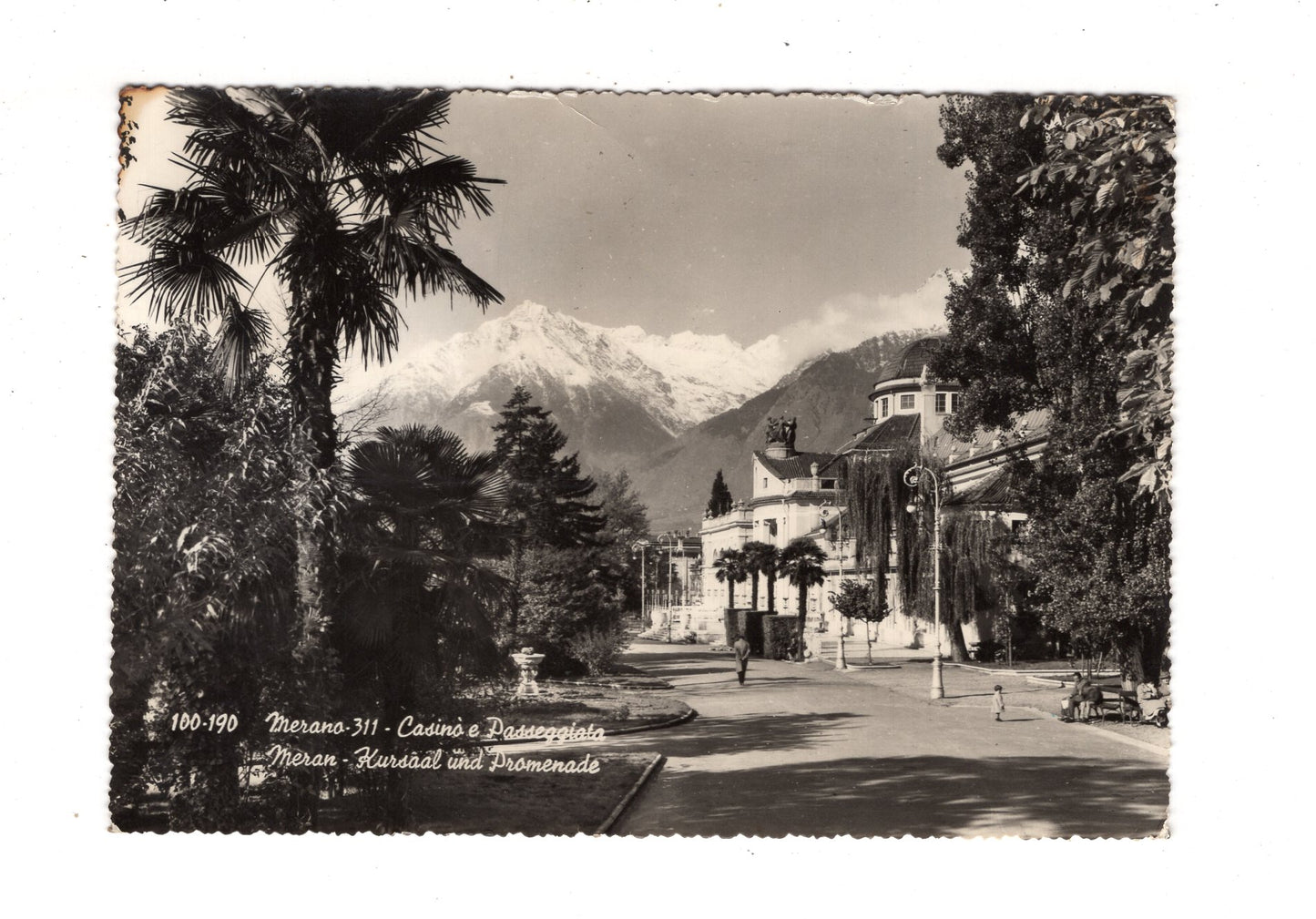 Ansichtskarte Merano Meran / Kursaal und Promenade / Italien / O1-53