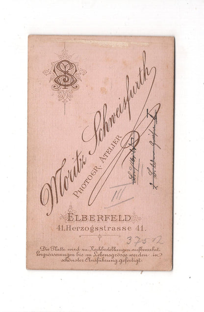 Fotografie Feine Dame - Elberfeld 1880er / CDV L1-33
