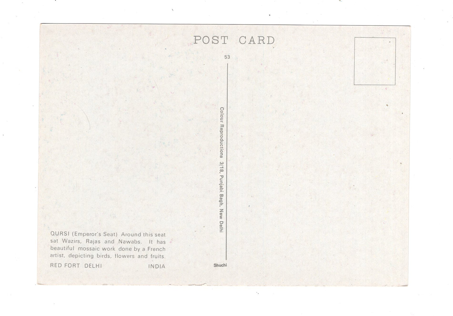 Ansichtskarte Red Fort / Delhi / Indien