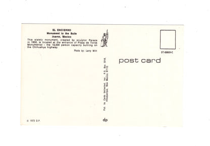 Ansichtskarte Juarez / El Encierro / Monument to the Bulls / Mexiko