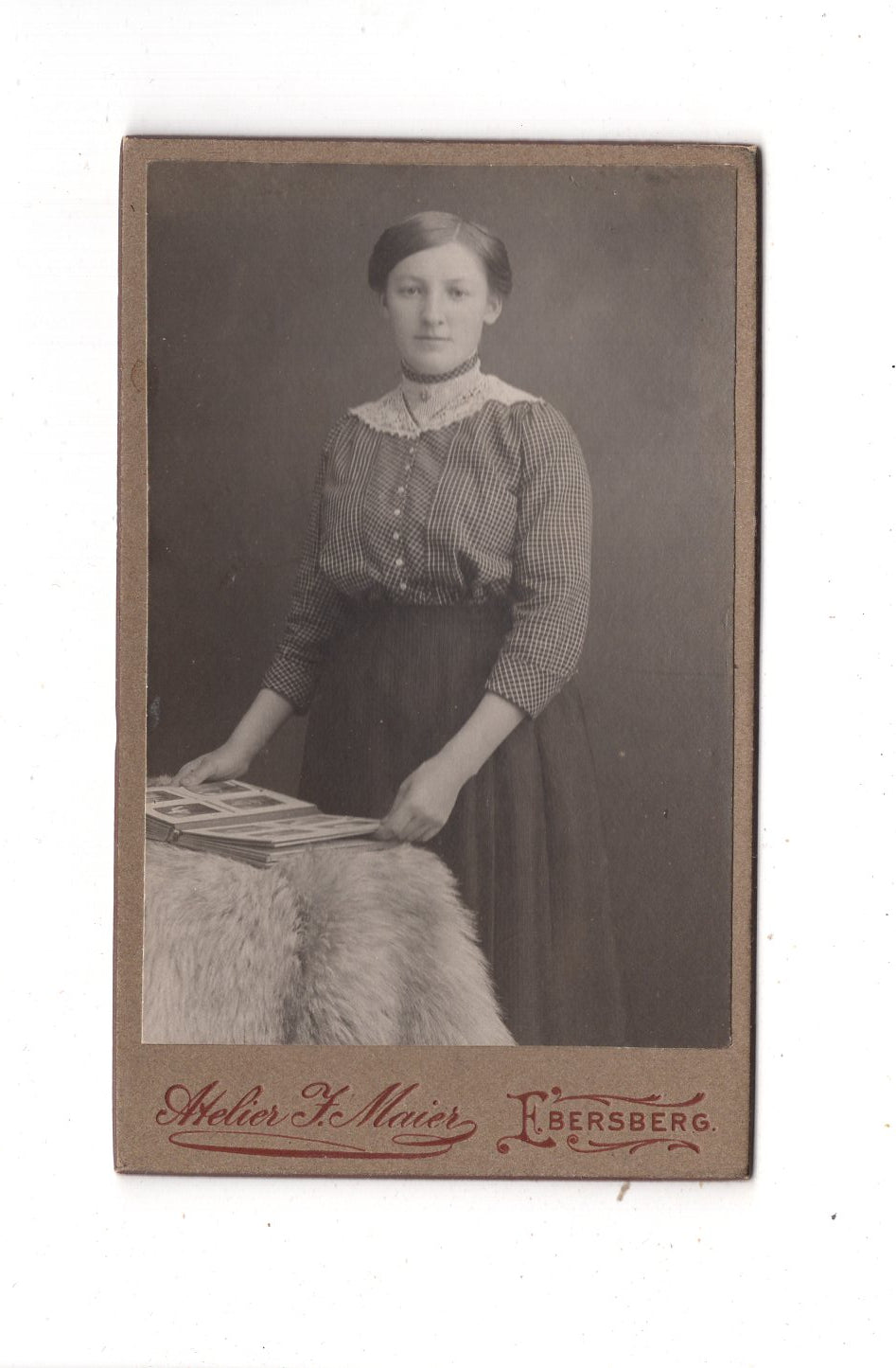 Fotografie Feine Dame - Ebersberg 1910er / CDV L1-33