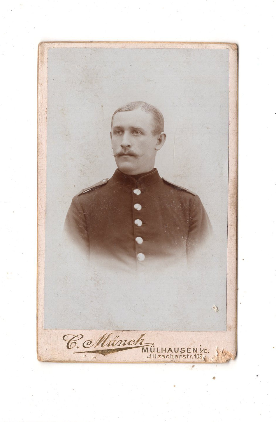 Fotografie Soldat - Mühlhausen 1890er