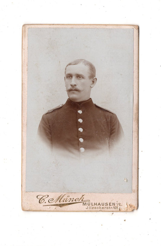 Fotografie Soldat - Mühlhausen 1890er