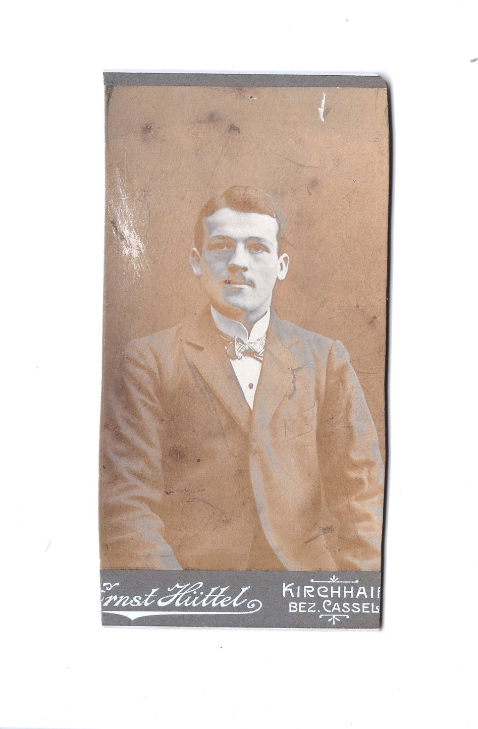 Fotografie Herrenportrait - Kirchhain / Bezirk Kassel 1900er