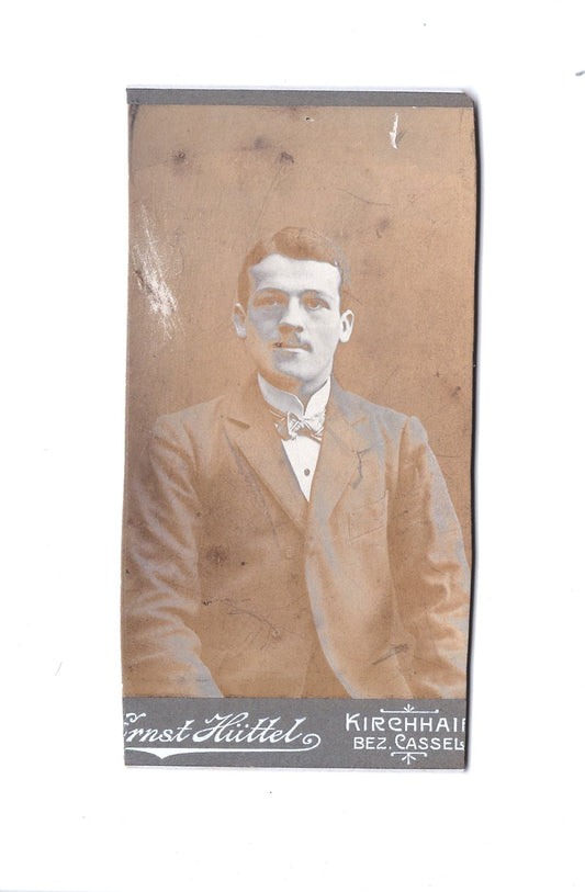 Fotografie Herrenportrait - Kirchhain / Bezirk Kassel 1900er