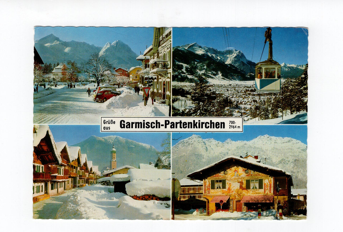 Ansichtskarte Garmisch-Partenkirchen / Marktplatz +++