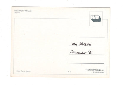 Ansichtskarte Frankfurt am Main / Skyline / J1-56
