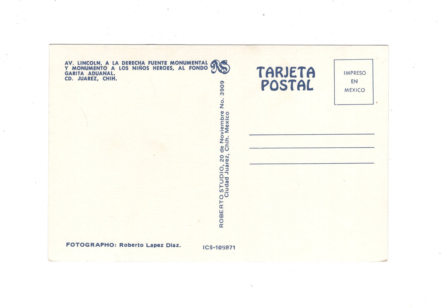 Ansichtskarte Juarez / Av. Lincoln / Mexiko