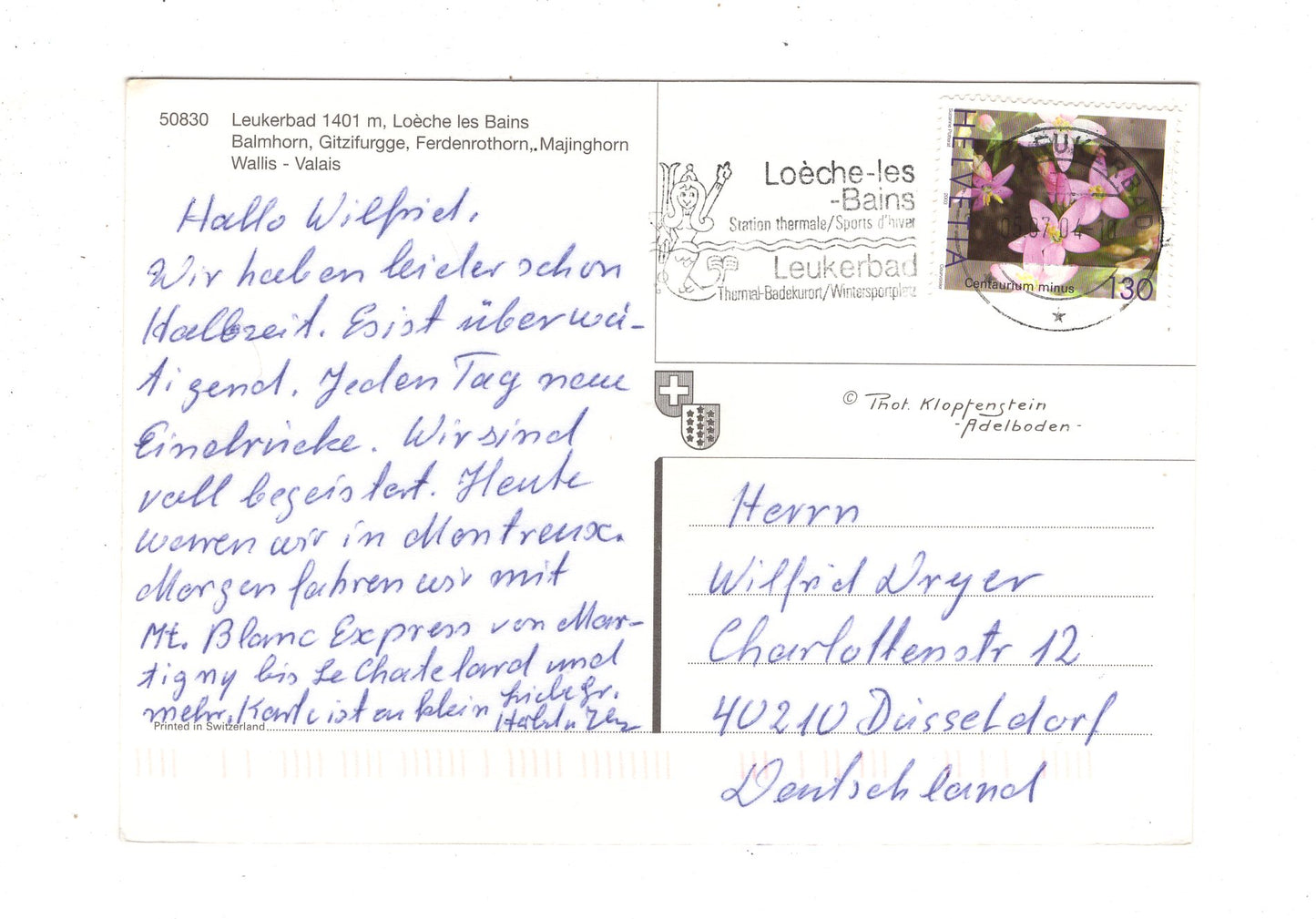 Ansichtskarte Leukerbad / Wallis / Schweiz