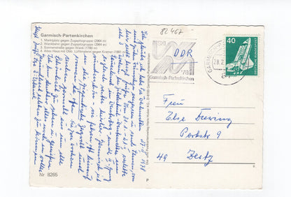 Ansichtskarte Garmisch-Partenkirchen / Marktplatz +++