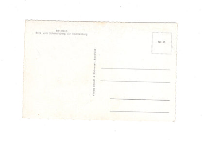 Ansichtskarte Bielefeld / Blick vom Johannisberg zur Sparrenburg