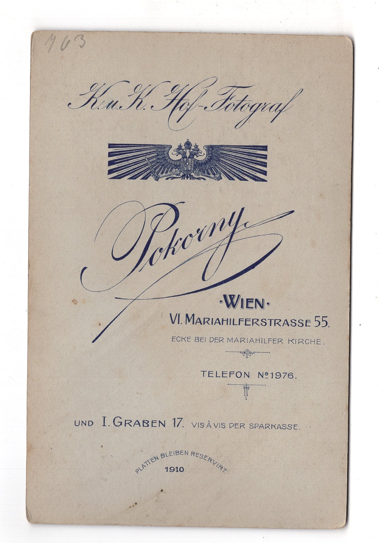 Fotografie Feiner Herr / benannt - Wien 1910 / CAB X-19