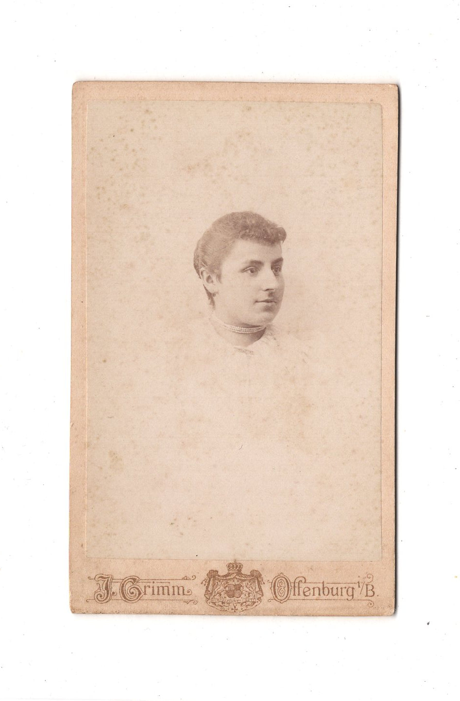 Fotografie Damenportrait - Offenburg 1893 / CDV C1-12